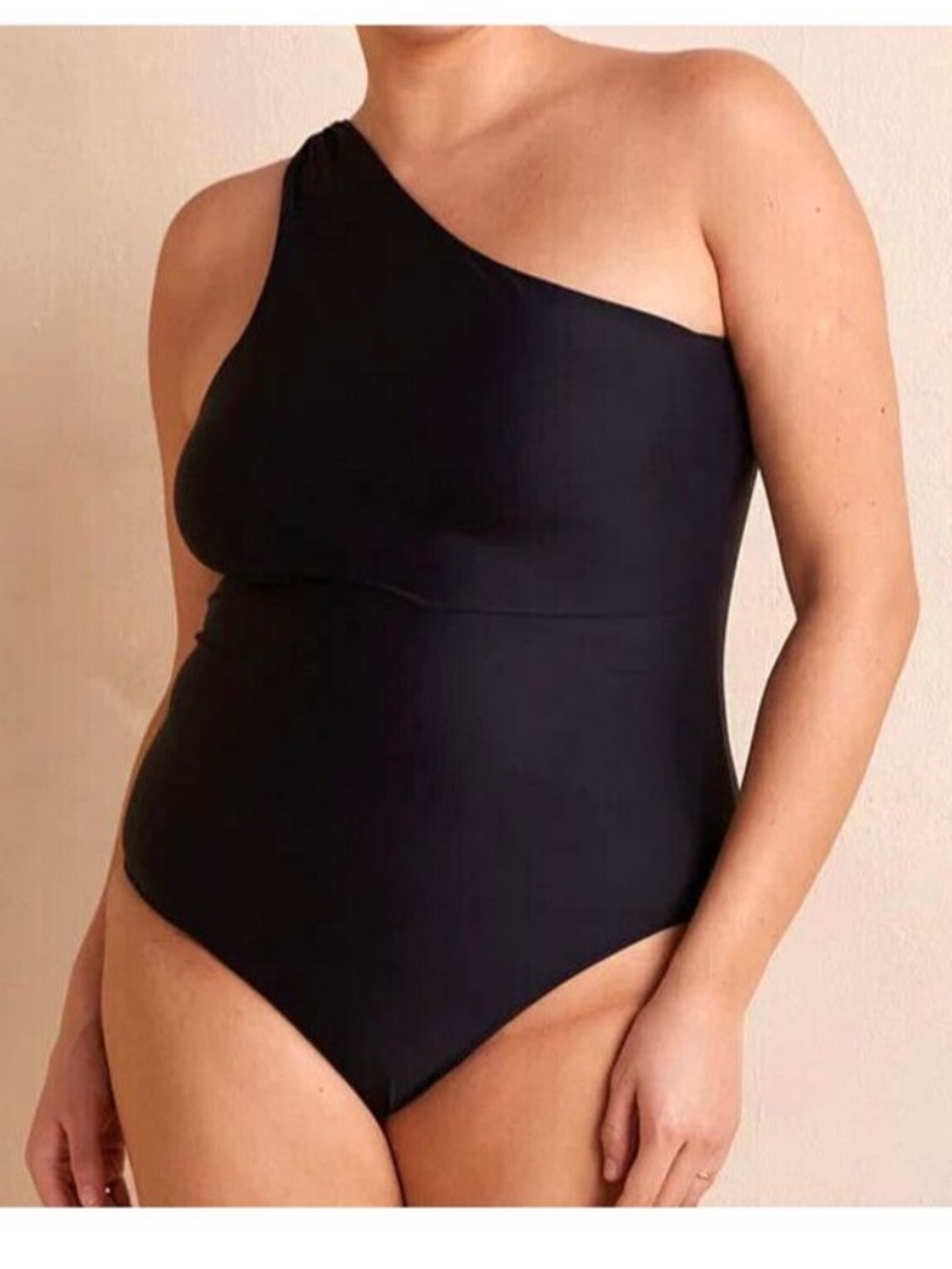 NWT Summersalt The Sidestroke Swimsuit Women’s Size 22 Black One Shoulder Style
